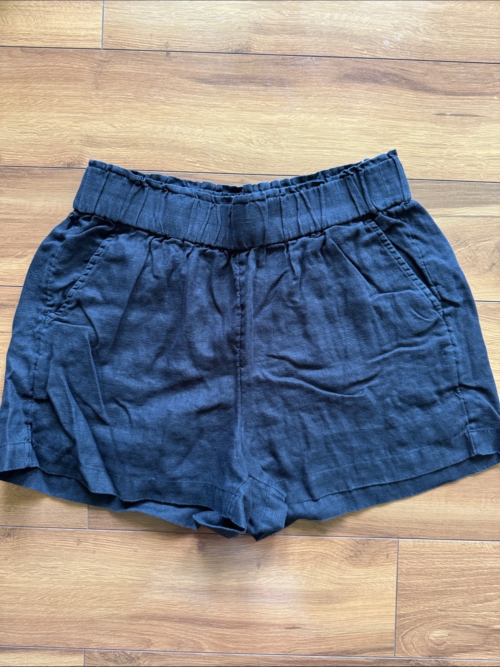 J.Crew Black Linen Shorts M
